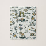 Yellowstone Nationalpark Wildlife Patches Puzzle<br><div class="desc">Design von The Whiskey Ginger.</div>