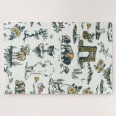 Yellowstone Nationalpark Wildlife Patches Puzzle (Horizontal)