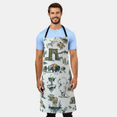 Yellowstone Nationalpark Wildlife Patches Schürze (Getragen)