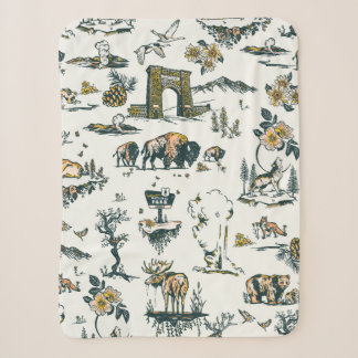 Yellowstone Nationalpark Wildlife Patches Sherpadecke
