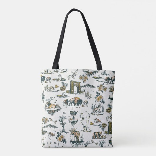 Yellowstone Nationalpark Wildlife Patches Tasche (Rückseite)