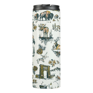 Yellowstone Nationalpark Wildlife Patches Thermosbecher