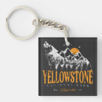 Yellowstone Nationalpark Wolf Berge Vintag