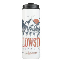 Yellowstone Nationalpark Wolf Berge Vintag