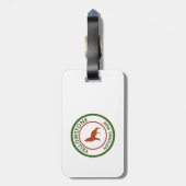 Yellowstone Nationalpark Wolf Gepäckanhänger (Rückseite vertikal)