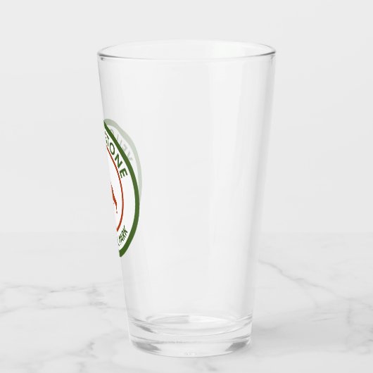 Yellowstone Nationalpark Wolf Glas (Links)