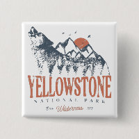 Yellowstone Nationalpark Wolf Mountains Vintage