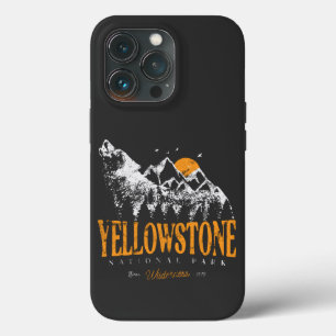 Yellowstone Nationalpark Wolf Mountains Vintage Case-Mate iPhone Hülle