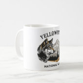 Yellowstone Nationalpark Wolf Tasse (Vorderseite Links)