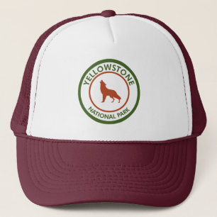 Yellowstone Nationalpark Wolf Truckerkappe