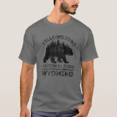 Yellowstone Nationalpark Wyoming Bear Nature Hiki T-Shirt (Vorderseite)