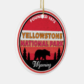 Yellowstone Nationalpark Wyoming Keramik Ornament (Rechts)