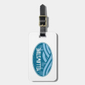 Yellowstone Nationalpark Wyoming Montana Außenbere Gepäckanhänger (Vorderseite vertikal)