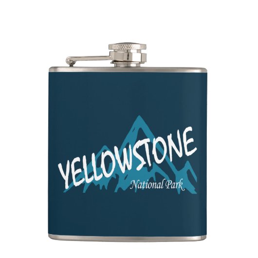 Yellowstone Nationalpark Wyoming Montana Flachmann (Vorderseite)