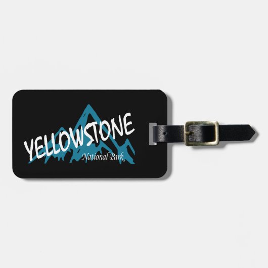Yellowstone Nationalpark Wyoming Montana Gepäckanhänger (Vorderseite horizontal)
