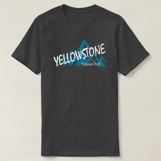 Yellowstone Nationalpark Wyoming Montana T-Shirt (Design vorne)