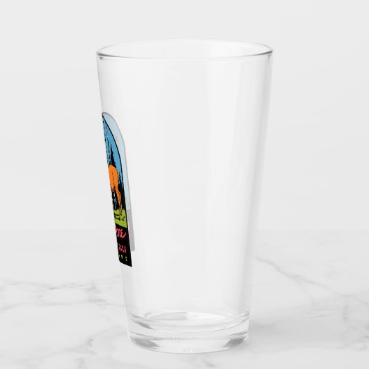 Yellowstone Nationalpark Wyoming Pint Glass Glas (Links)