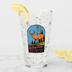 Yellowstone Nationalpark Wyoming Pint Glass Glas