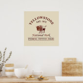 Yellowstone Nationalpark Wyoming Poster (Küche)