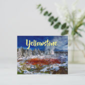 Yellowstone Nationalpark Wyoming Postkarte (Stehend Vorderseite)
