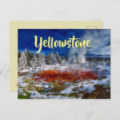 Yellowstone Nationalpark Wyoming Postkarte (Vorne/Hinten)