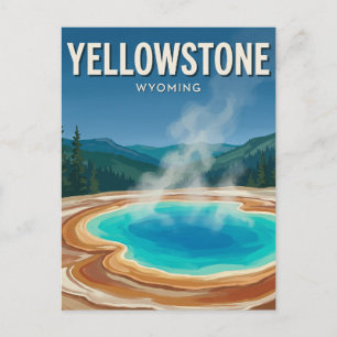 Yellowstone-Nationalpark Wyoming Postkarte