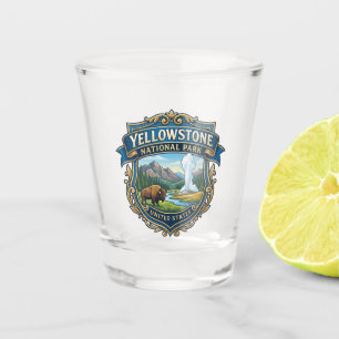 Yellowstone-Nationalpark Wyoming Schnapsglas