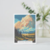 Yellowstone Nationalpark, Wyoming USA Postkarte (Stehend Vorderseite)