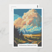 Yellowstone Nationalpark, Wyoming USA Postkarte (Vorne/Hinten)