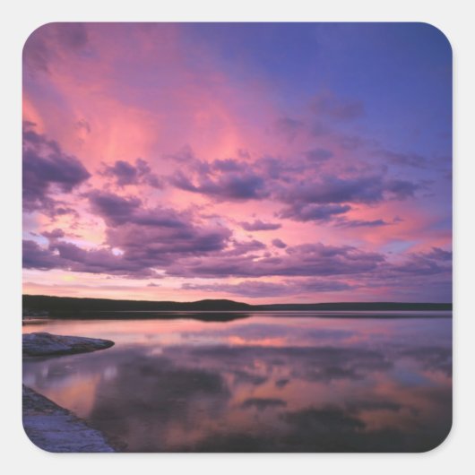 Yellowstone Nationalpark, Wyoming. USA. Quadratischer Aufkleber (Vorderseite)