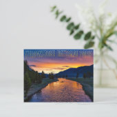 Yellowstone Nationalpark Wyomom bei Sunset Stream Postkarte (Stehend Vorderseite)