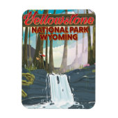 Yellowstone Nationalpark, Wyomoming Reiseplakat Magnet (Vertikal)