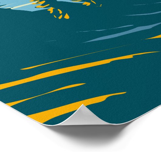 Yellowstone Nationalpark Yellowstone Lake Vintag Poster (Ecke)