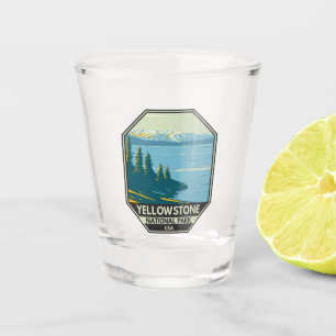 Yellowstone Nationalpark Yellowstone Lake Vintag Schnapsglas
