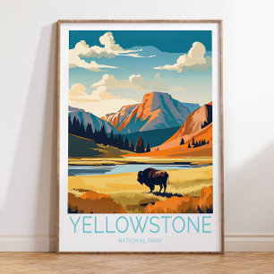 Yellowstone Nationalpark, Yellowstone Poster, Yel Poster