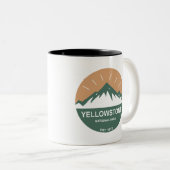 Yellowstone Nationalpark Zweifarbige Tasse (VorderseiteRechts)