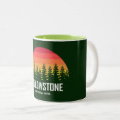 Yellowstone Nationalpark Zweifarbige Tasse (VorderseiteRechts)