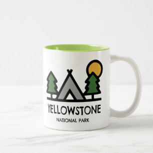 Yellowstone-Nationalpark Zweifarbige Tasse