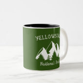 Yellowstone-Nationalpark Zweifarbige Tasse (VorderseiteRechts)