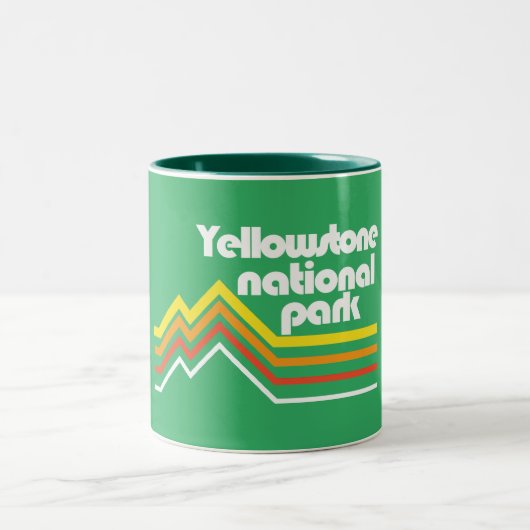 Yellowstone-Nationalpark Zweifarbige Tasse (Mittel)