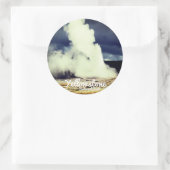 Yellowstone Nationalparkaufkleber Runder Aufkleber (Tasche)