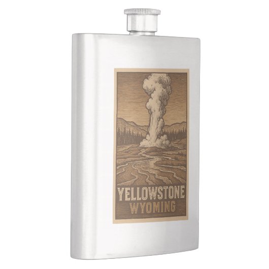 Yellowstone Nationalparkflasche Flachmann (Rechts)