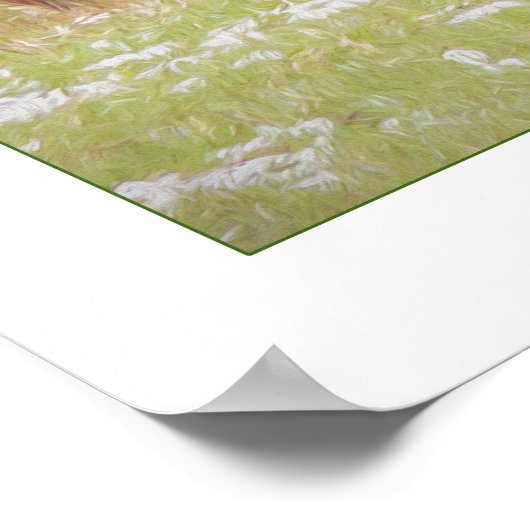 Yellowstone Nationalparkposter mit Bison & Calf Poster (Ecke)