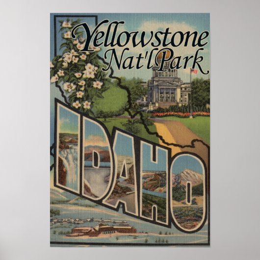 Yellowstone Nat'l Park, Idaho Poster (Vorne)