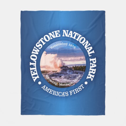 Yellowstone NP 2 Fleecedecke (Vorderseite)