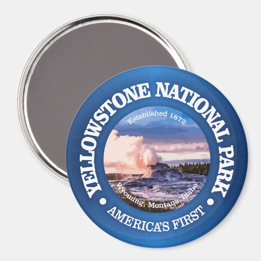 Yellowstone NP 2 Magnet (Vorderseite/Rückseite)