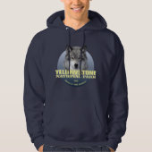 Yellowstone NP (Grauer Wolf)2 WT Hoodie (Vorderseite)