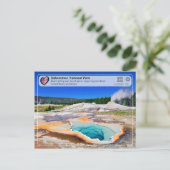 Yellowstone NP - Herzenfrühling und Löwengeyser Postkarte (Stehend Vorderseite)