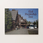 Yellowstone Old Faithful Inn Landschaftlich Puzzle (Horizontal)