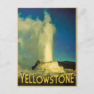 Yellowstone Old Faithful Postkarte